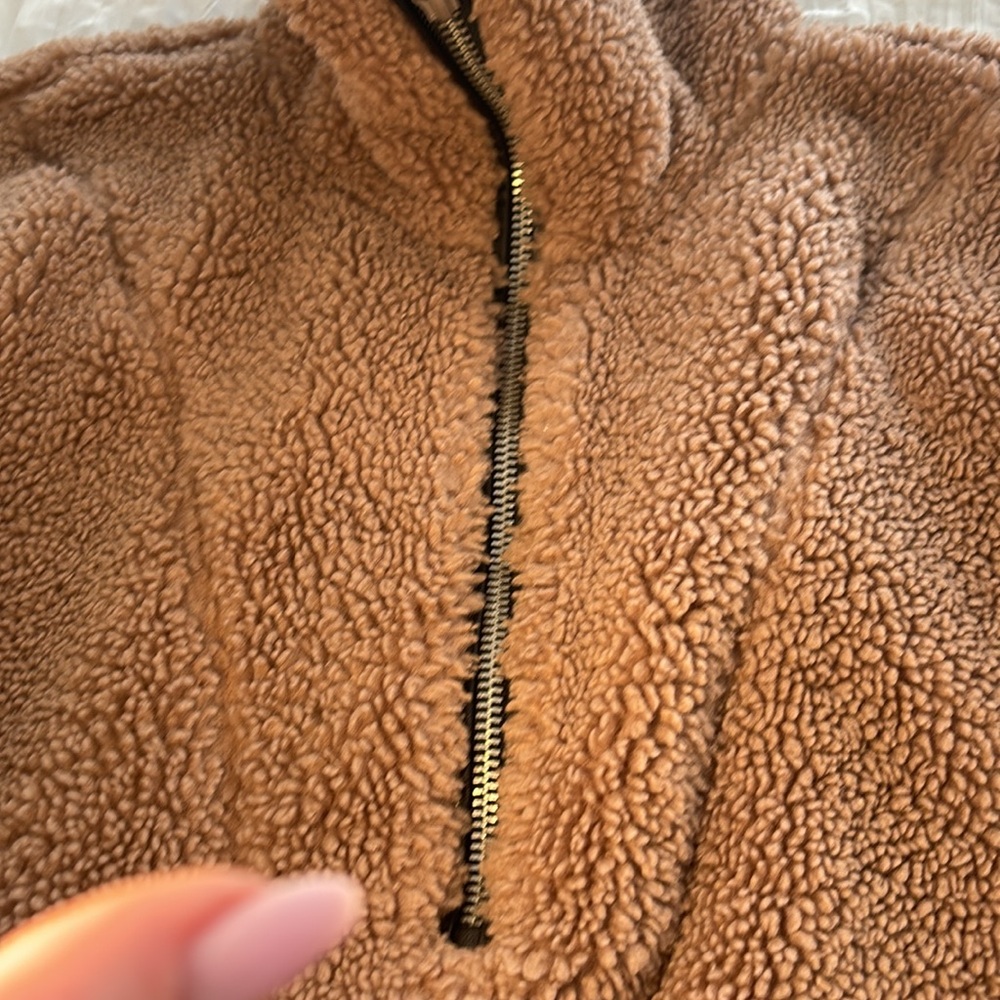 A&F Sherpa Jacket With Long Pocket-A&F- Size Small - image 8